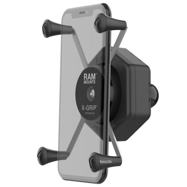 s 防振Xグリップ(M) スマホホルダー テザー付 1インチボール Vibe-Safe