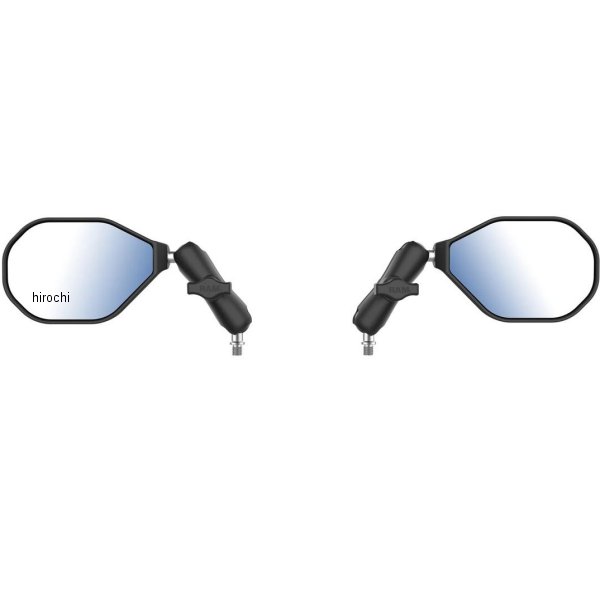 タフミラー(標準アーム/M10xP1.25用) 左右セット 1インチボール 黒