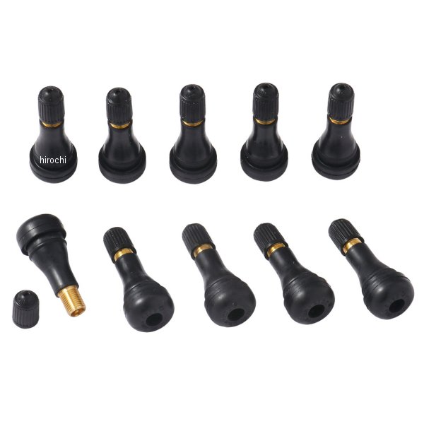 チューブレスエアバルブ ストレート/ロング 10個セット TR-413 スナップインタイプ 日本製