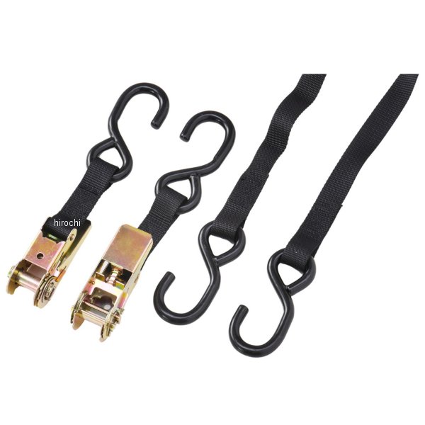 ラチェット付きタイダウンベルト 黒