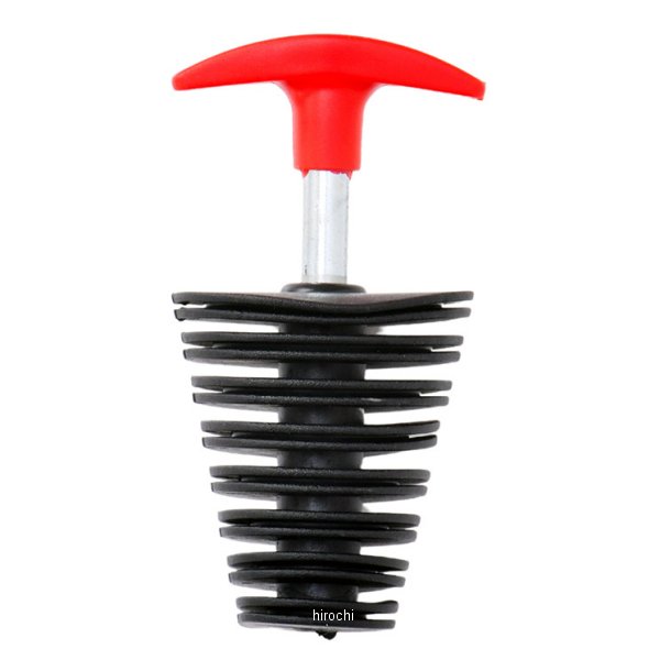 サイレンサープラグ Lサイズ(30-50mm) マフラー径30-50mm 黒/赤