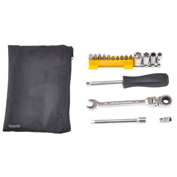 コンパクト車載工具セット 車載工具/携帯用 シルバー