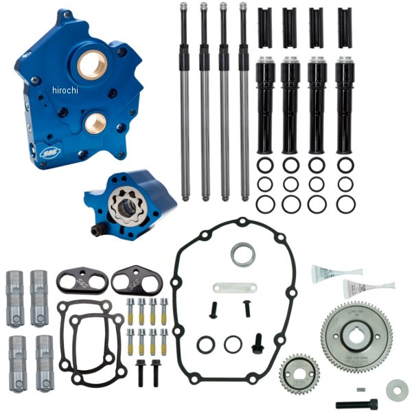 カムチェストキット ブラックプッシュロッドカバー 18年-24年 ハーレー ソフテイルファミリー