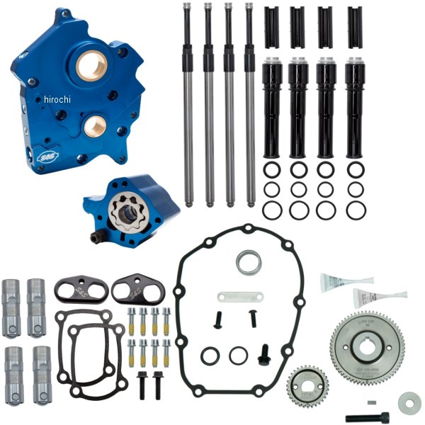 カムチェストキット ブラックプッシュロッドカバー 18年-24年 ハーレー ソフテイルファミリー