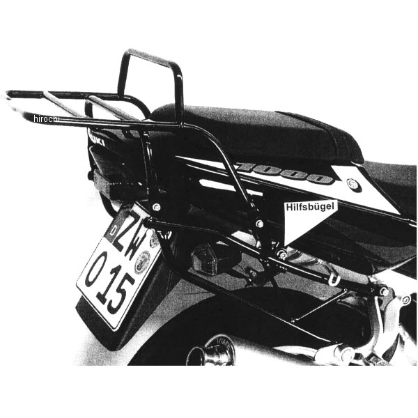 ヘプコアンドベッカー トップケースキャリア リアラック 01年-03年 GSX-R600 黒