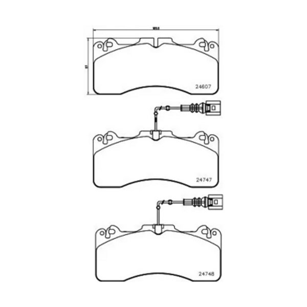 P83 154 ブレンボ4輪 プライムブレーキパッド フロント左右セット LS600h/hL/LS460 Version SZ/RC F