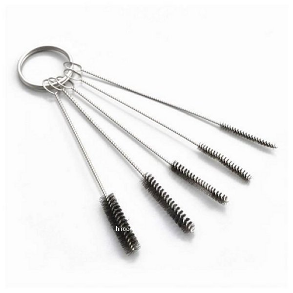 キャブレター洗浄ブラシ 5サイズセット 全長100mm