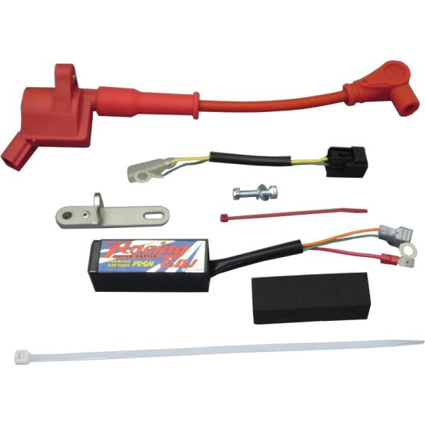 スーパーバトルCDI イグニッションコイル付き 赤 KSR-2