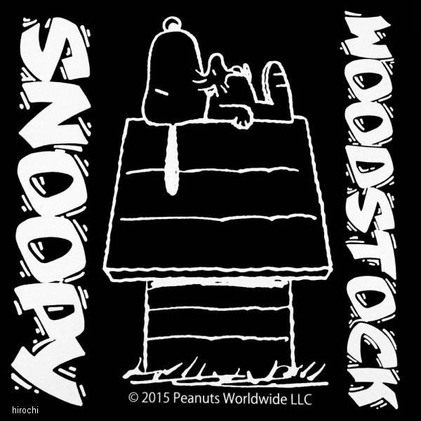 スヌーピーステッカー SNS-35 HOUSE SNOOPY 白文字