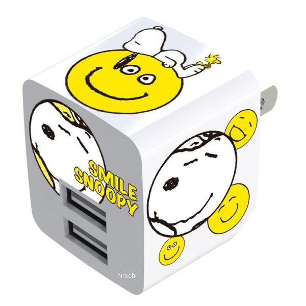 スヌーピー USB充電器 2.1A アクティブスポーツ