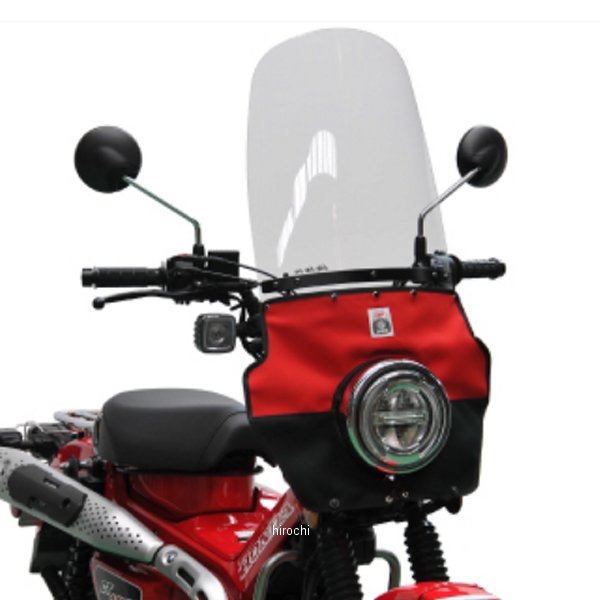 ロング風防 アンダーリペアクロウモデル 総務雄一郎××横濱帆布鞄 コラボ CT125 赤/黒