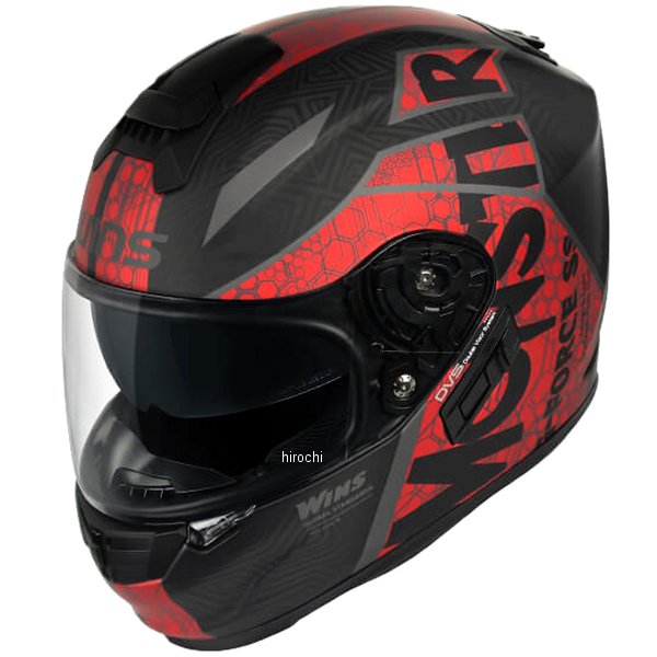 フルフェイスヘルメット G-FORCE SS MONSTER type C 黒/赤 Lサイズ