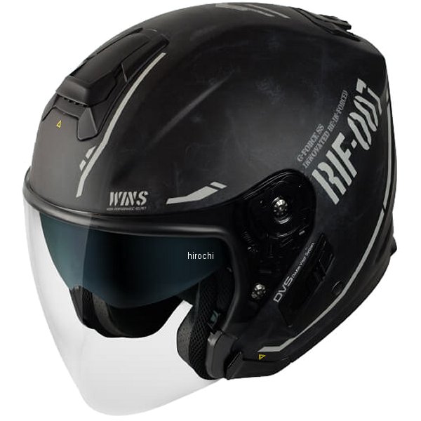 ジェットヘルメット G-FORCE SS JET STEALTH type C 黒/白 Lサイズ