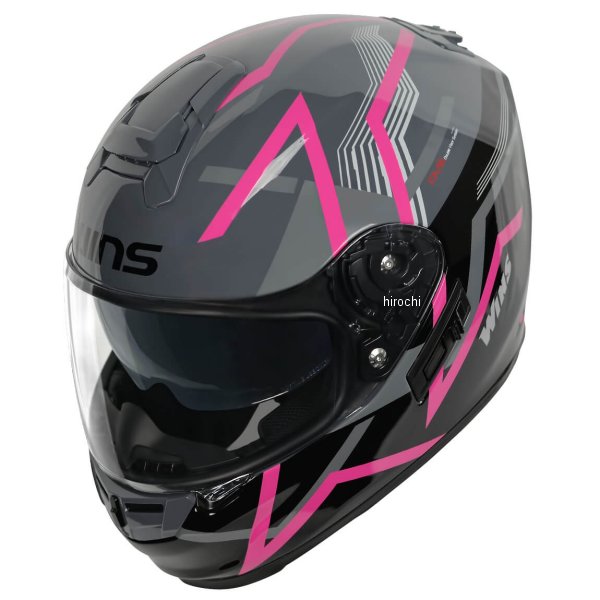 フルフェイスヘルメット G-FORCE SS Z-LINE G15.黒/ピンク XSサイズ