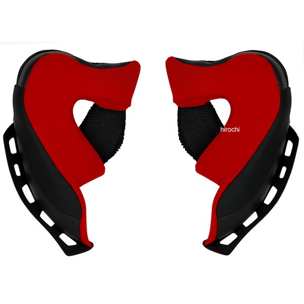 A-FORCE RS JET チークパッド赤 10ｍｍ XXL Rシェル L Sシェル