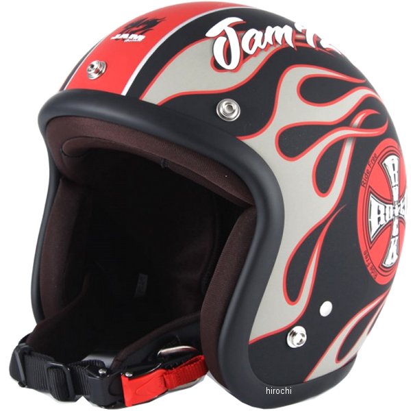 ナナニージャム  ジェットヘルメット ROCK&ROLL マットブラック フリーサイズ(57-60cm未満)