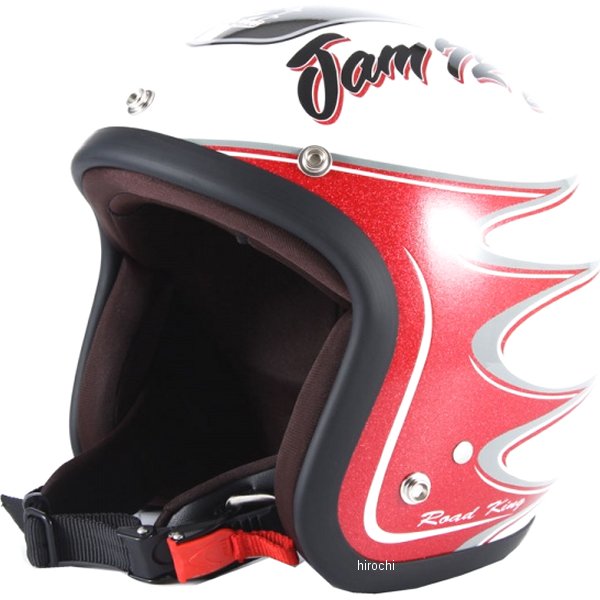 ナナニージャム  ジェットヘルメット RODKIN 白 フリーサイズ(57-60cm未満)