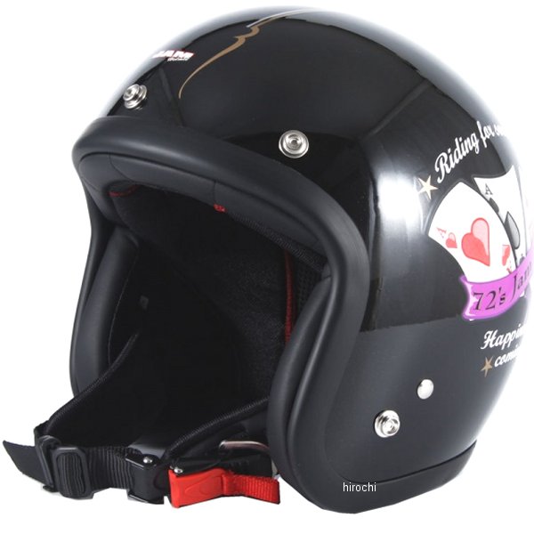 ナナニージャム  ジェットヘルメット PLAYERS 黒 フリーサイズ(57-60cm未満)