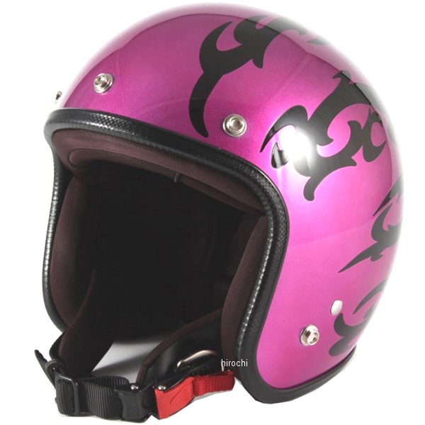 ナナニージャム  ジェットヘルメット カスタムペイントJAM TRIBAL パープル フリーサイズ(57-60cm未満)