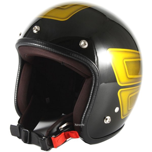 ナナニージャム  ジェットヘルメット カスタムペイントJAM SCALLOP 黄 フリーサイズ(57-60cm未満)