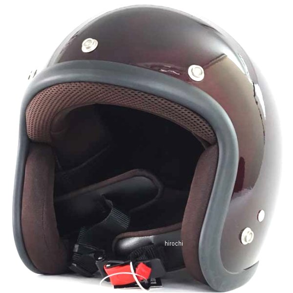 ナナニージャム  ジェットヘルメットGHOST FLAME レッド フリーサイズ(57-60cm未満)