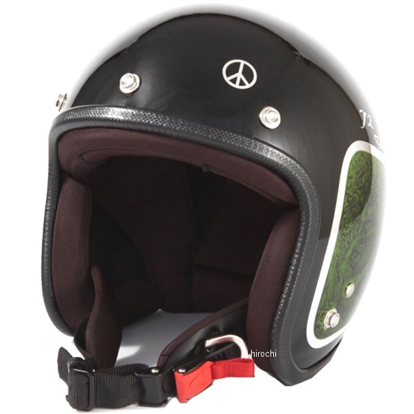 ナナニージャム  ジェットヘルメット カスタムペイントJAM WEED 緑 フリーサイズ(57-60cm未満)