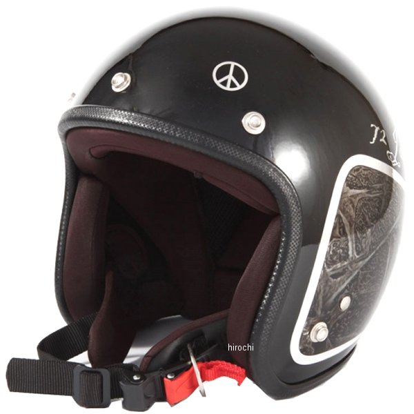 ナナニージャム  ジェットヘルメット カスタムペイントJAM WEED 黒 フリーサイズ(57-60cm未満)