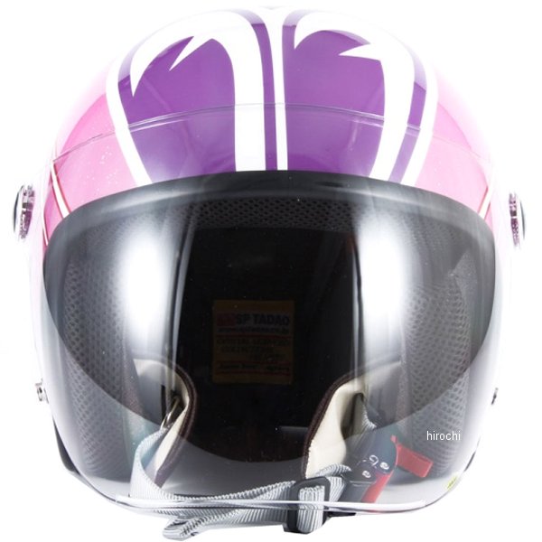 ナナニージャム  ジェットヘルメット カスタムペイントJAM SP TADAOモデル ピンク 女性用サイズ(55-57cm)