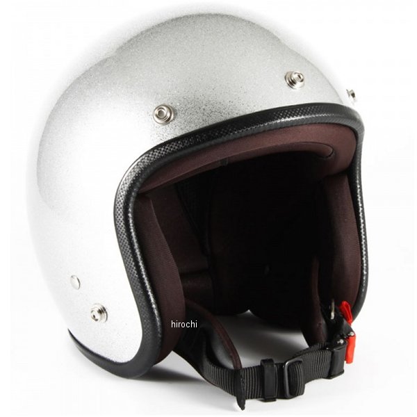 ナナニージャム  ジェットヘルメット JP-MONO シルバーフレーク 女性用サイズ(55-57cm未満)