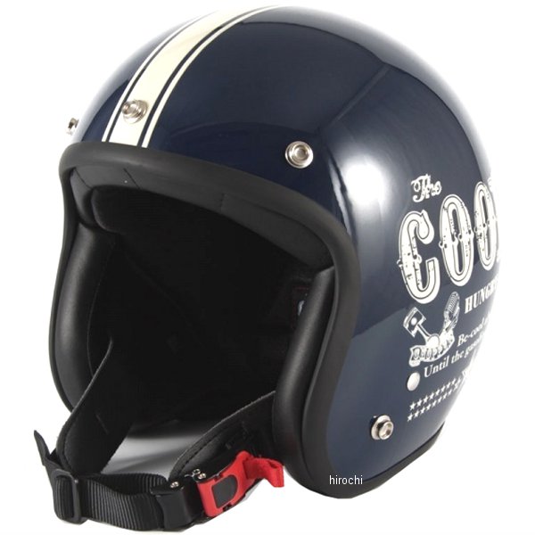 ナナニージャム  ジェットヘルメット COOLS HUNGRY MAN ネイビー フリーサイズ(57-60cm未満)