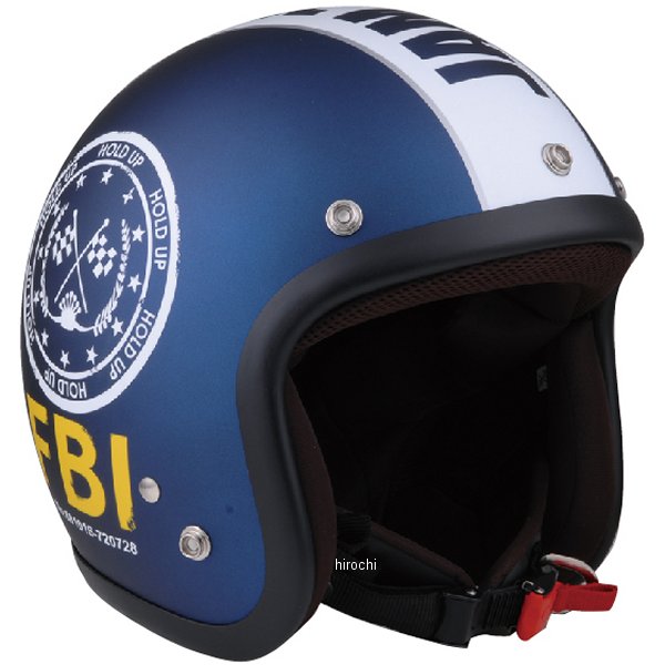 ナナニージャム  ジェットヘルメットF.B.I. ブルーブラックベース マット フリーサイズ(57-60cm未満)