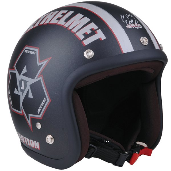 ナナニージャム  ジェットヘルメットSPIKE ガラスフレークブラック マット フリーサイズ(57-60cm未満)