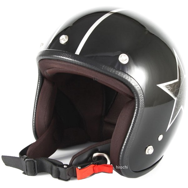 ナナニージャム  ジェットヘルメット STAR DUST 黒 フリーサイズ(57-60cm未満)