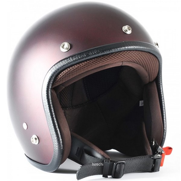 ナナニージャム  ジェットヘルメットTWILIGHT ブラック/ キャンディーレッド マット XXLサイズ(62-64cm未満)