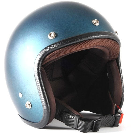 ナナニージャム  ジェットヘルメットTWILIGHT ブラック/ キャンディーブルー マット XLサイズ(60-62cm未満)