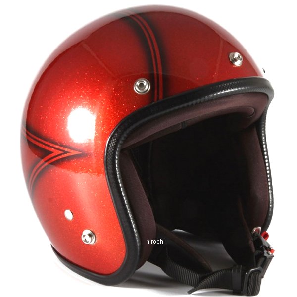 ナナニージャム  ジェットヘルメット VOLCANO R オレンジ グロス仕上げ フリーサイズ(57-60cm未満)