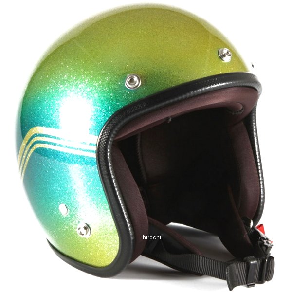 ナナニージャム  ジェットヘルメット CARROT YELLOW ゴールド グロス仕上げ フリーサイズ(57-60cm未満)