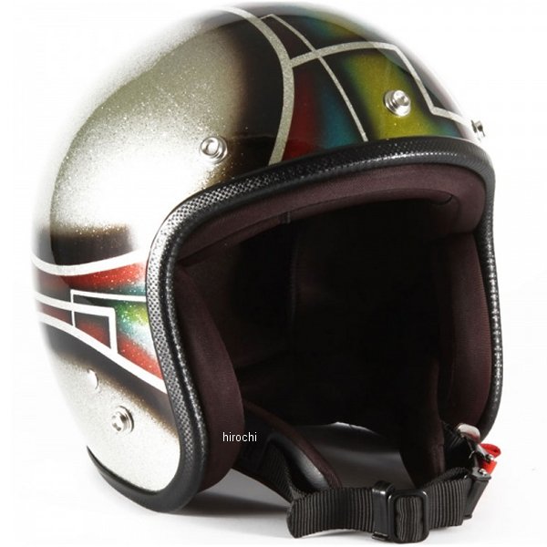 ナナニージャム  ジェットヘルメット GIMMICK オレンジ シルバーフレークベース・グロス仕上げ