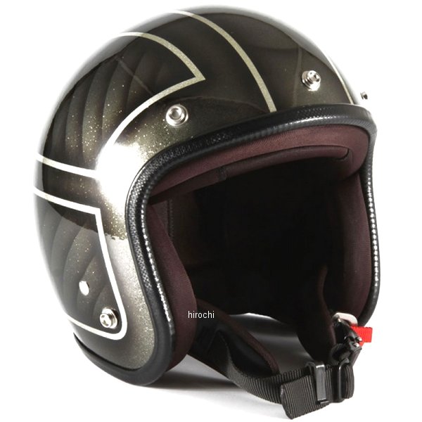 ナナニージャム  ジェットヘルメット ARMOR ブラック グロス仕上げ フリーサイズ(57-60cm未満)