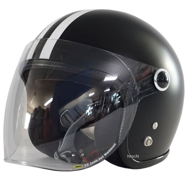 ナナニージャム   キッズヘルメット シールド付き ブラックホーク KIDSサイズ(52-55cm未満)