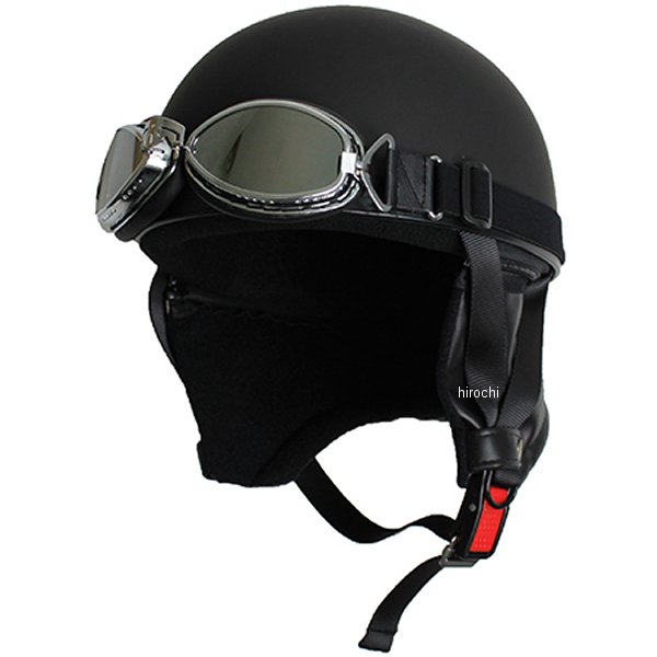 Moto Boite  ビンテージヘルメット マット黒 フリーサイズ(58-60cm未満)