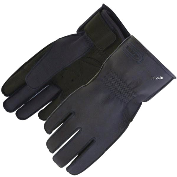 レザーグローブ ウィンター ネイビー/黒 Sサイズ