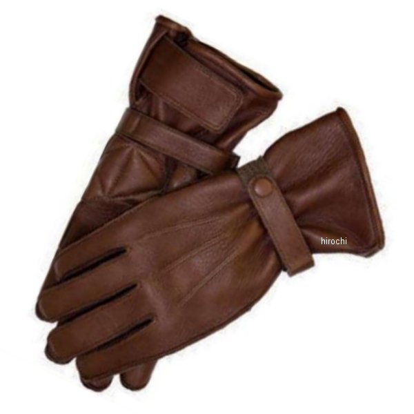3シーズンロングレザーグローブ ブラウン Sサイズ