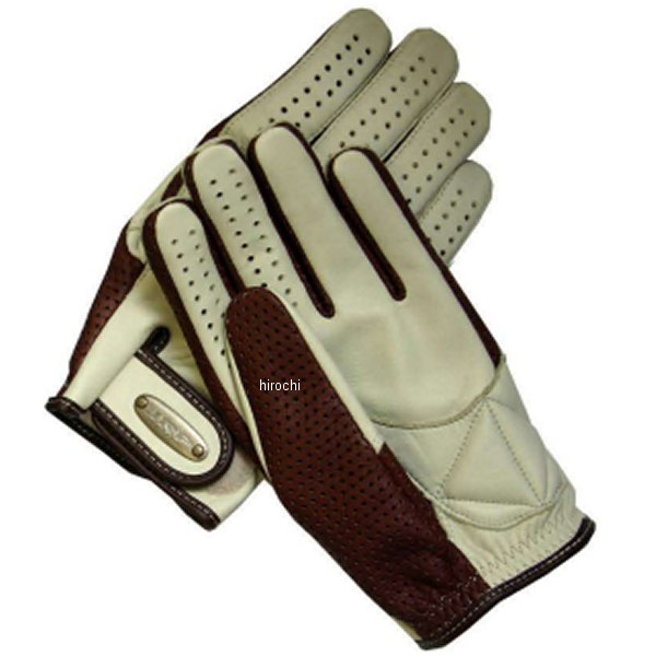 グローブ アイボリー/ブラウン Mサイズ