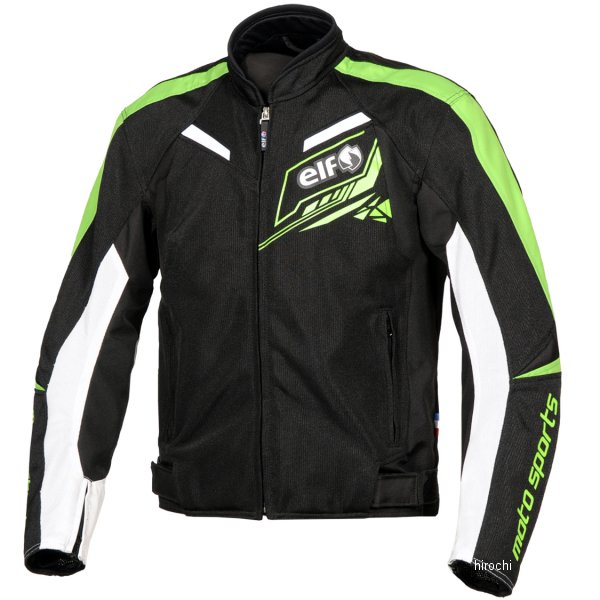 春夏モデル スポルトメッシュジャケット 黒/緑 4Lサイズ