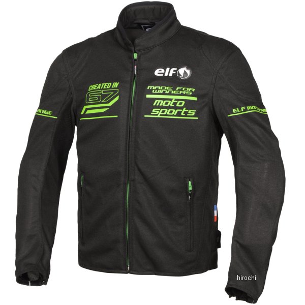 春夏モデル フレッドメッシュジャケット 黒/緑 Lサイズ