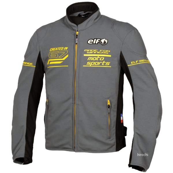 春夏モデル フレッドメッシュジャケット グレー/黄 Sサイズ