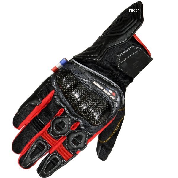 春夏モデル エヴォルツィオーネメッシュグローブ 黒/赤 Mサイズ