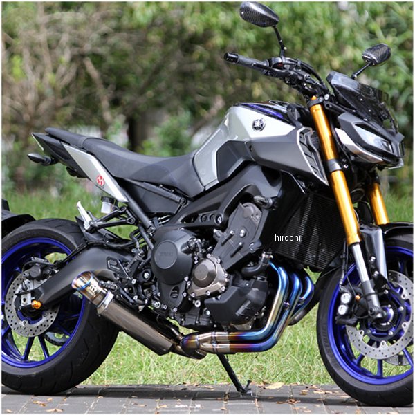 フルエキゾースト パワーボックスフル 17年以降 MT-09、18年以降 XSR900 チタンブルー