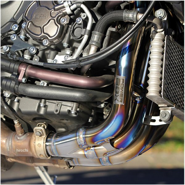 エキゾーストパイプR パワーボックス MT-10 チタンブルー